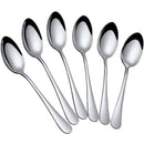 Kit 6x Colher p/ Sobremesa em Aço Inox Maciço